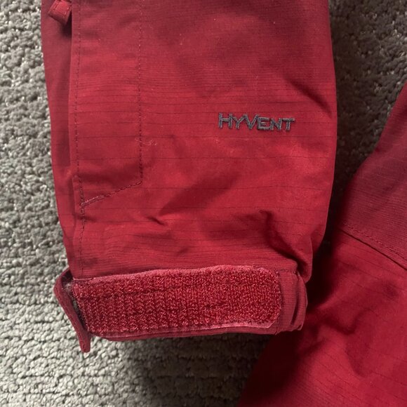 The North Face HyVent Jacket Men's Small Hooded Red Black - Picture 5 of 14